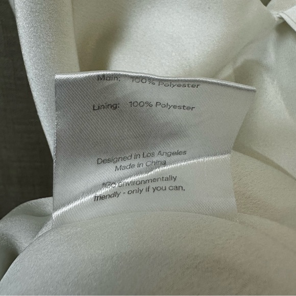 Fame & Partners Francois Drape Gown Maxi Dress in White Size 4 - Picture 13 of 15